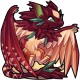 Divine Crimson Aerios Figurine