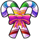 Rainbow Candy Cane